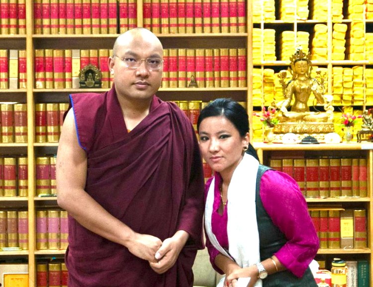 At a private audience with H.H. the Karmapa